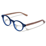 Armação de Acetato com Madeira | Woodz Nino Blue