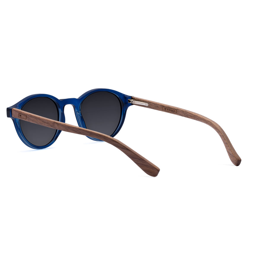 Óculos de Sol de Acetato com Madeira | Woodz Nino Blue