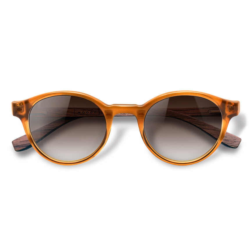Óculos de Sol de Acetato com Madeira | Woodz Nino Camel