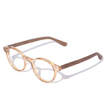 Armação de Acetato com Madeira | Woodz Nino Champanhe