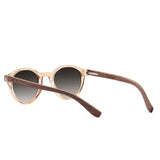 Óculos de Sol de Acetato com Madeira | Woodz Nino Champanhe