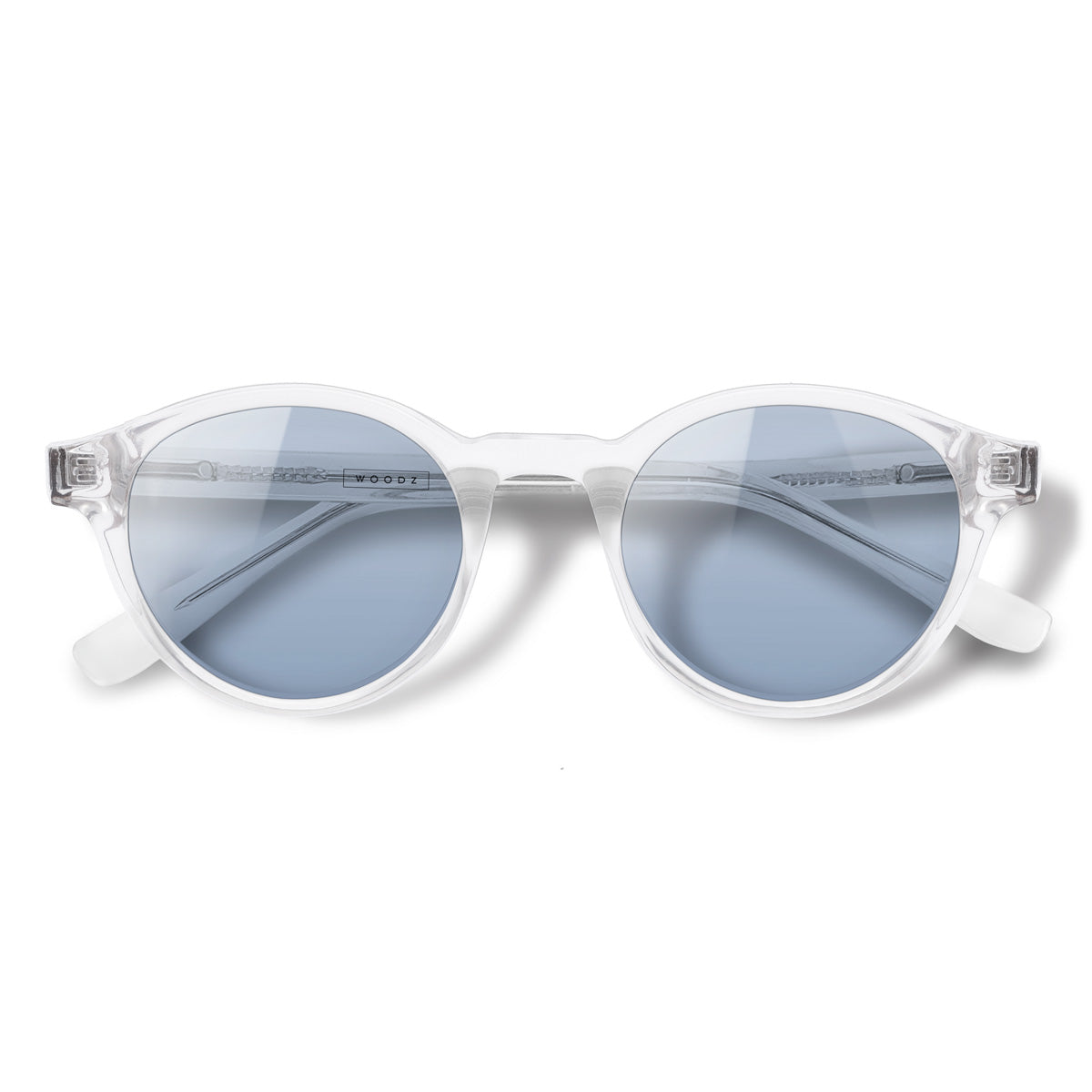 Nino Cristal com lente colorida azul clara