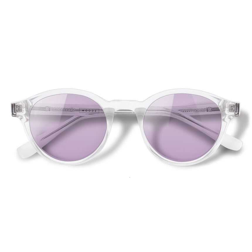 Nino Cristal com lente colorida lilás