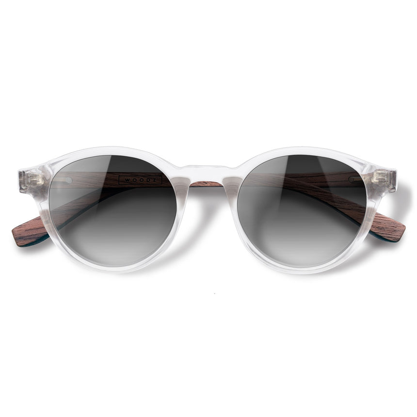 Óculos de Sol de Acetato com Madeira | Woodz Nino Cristal