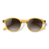 Nino Gold com lente de sol marrom degrade