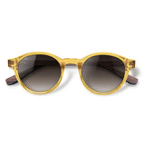 Nino Gold com lente de sol marrom degrade