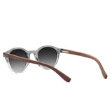 Óculos de Sol de Acetato com Madeira | Woodz Nino Grafite Degrade