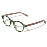 Armação de Acetato com Madeira | Woodz Nino Green