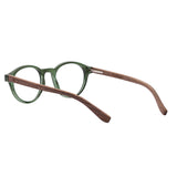 Armação de Acetato com Madeira | Woodz Nino Green