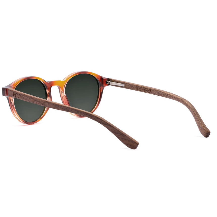 Óculos de Sol de Acetato com Madeira | Woodz Nino Havana