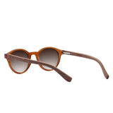 Óculos de Sol de Acetato com Madeira | Woodz Nino Marrom Brilho