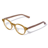 Armação de Acetato com Madeira | Woodz Nino Amarelo Ocre