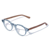 Armação de Acetato com Madeira | Woodz Nino Sky Blue