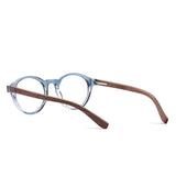Armação de Acetato com Madeira | Woodz Nino Sky Blue