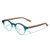 Armação de Acetato com Madeira | Woodz Nino Verde Oceano