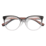 Armação de Acetato com Madeira | Woodz Ava Grafite Degrade