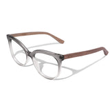 Armação de Acetato com Madeira | Woodz Ava Grafite Degrade