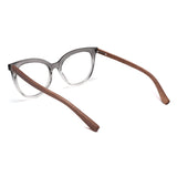 Armação de Acetato com Madeira | Woodz Ava Grafite Degrade