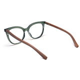 Armação de Acetato com Madeira | Woodz Ava Green