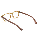 Armação de Acetato com Madeira | Woodz Olli Amarelo Ocre