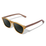Óculos de Sol de Acetato com Madeira | Woodz Olli Amarelo Ocre