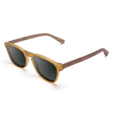 Óculos de Sol de Acetato com Madeira | Woodz Olli Amarelo Ocre