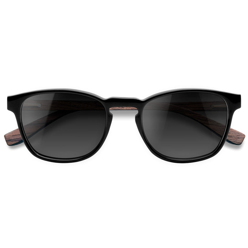 Óculos de Sol de Acetato com Madeira | Woodz Olli Black