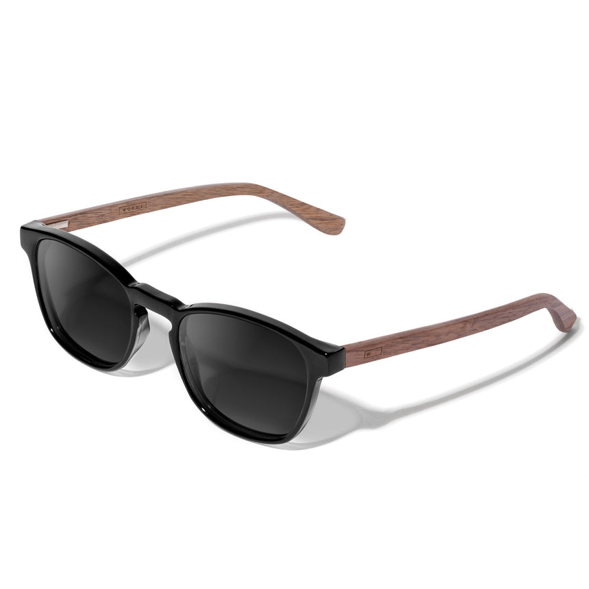 Óculos de Sol de Acetato com Madeira | Woodz Olli Black