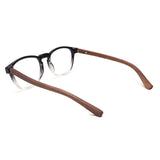 Armação de Acetato com Madeira | Woodz Olli Black Degrade