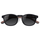 Óculos de Sol de Acetato com Madeira | Woodz Olli Black Fosco