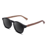 Óculos de Sol de Acetato com Madeira | Woodz Olli Black Fosco