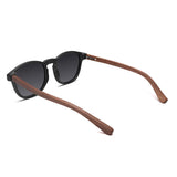 Óculos de Sol de Acetato com Madeira | Woodz Olli Black Fosco