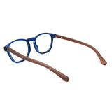 Armação de Acetato com Madeira | Woodz Olli Blue