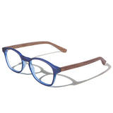 Armação de Acetato com Madeira | Woodz Olli Blue Fosco