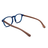 Armação de Acetato com Madeira | Woodz Olli Blue Fosco