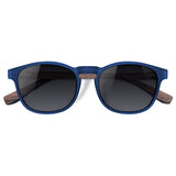 Óculos de Sol de Acetato com Madeira | Woodz Olli Blue Fosco