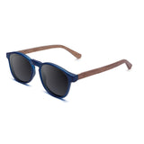 Óculos de Sol de Acetato com Madeira | Woodz Olli Blue Fosco