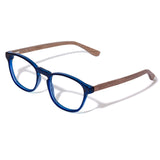 Armação de Acetato com Madeira | Woodz Olli Blue