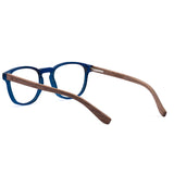 Armação de Acetato com Madeira | Woodz Olli Blue