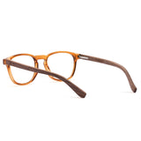 Armação de Acetato com Madeira | Woodz Olli Marrom