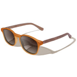 Óculos de Sol de Acetato com Madeira | Woodz Olli Camel Fosco