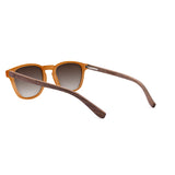 Óculos de Sol de Acetato com Madeira | Woodz Olli Camel Fosco