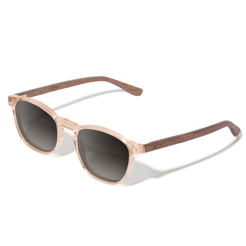 Óculos de Sol de Acetato com Madeira | Woodz Olli Champanhe