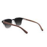 Óculos de Sol de Acetato com Madeira | Woodz Olli Black Degrade