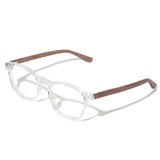 Armação de Acetato com Madeira | Woodz Olli Cristal