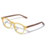 Armação de Acetato com Madeira | Woodz Olli Gold