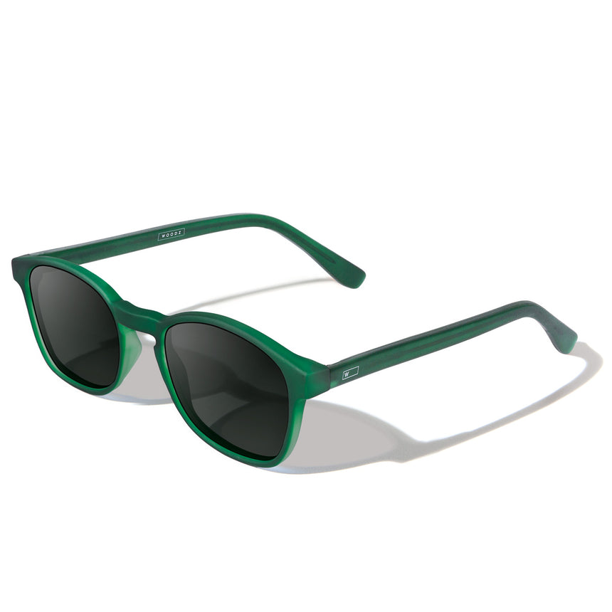 Óculos de Sol todo de Acetato | Woodz Olli Green Fosco