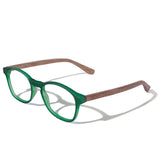 Armação de Acetato com Madeira | Woodz Olli Green Fosco