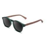 Óculos de Sol de Acetato com Madeira | Woodz Olli Green Fosco