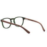 Armação de Acetato com Madeira | Woodz Olli Green